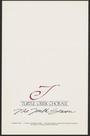 Primary view of object titled '[Turtle Creek Chorale Collection: The Tenth Season]'.