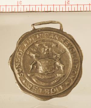 Primary view of object titled '[Sons of the American Revolution Commemorative Medal]'.