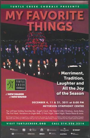 Primary view of object titled '[Turtle Creek Chorale Presents: My Favorite Things]'.