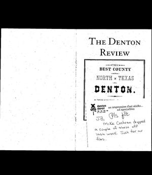 Primary view of object titled '[The Denton Review and Local Success Stories Compilation]'.