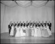 Primary view of [A Capella Choir Posing on Stage for a Photograph, December 4, 1961 #1]