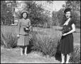 Photograph: [Female Students Outside on Campus Grounds]