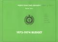 Thumbnail image of item number 1 in: 'North Texas State University Budget: 1973-1974'.
