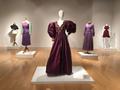Photograph: [Purple garments on display for an exhibition]