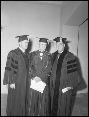 Primary view of object titled '[Shepard Receiving Honorary Degree]'.