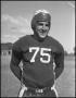 Photograph: [Jersey Number 75 Football Player, 1942]