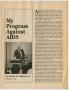Thumbnail image of item number 3 in: 'My Program Against AIDS'.