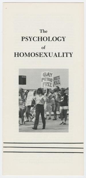 Primary view of object titled 'The Psychology of Homosexuality'.