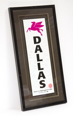 Primary view of object titled '[Dallas poster from the March On Washington (full view)]'.