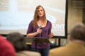 Photograph: [Nell Gaither speaks at LGBT Event]