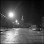 Photograph: [Administration Building from the north from Avenue B, at night]