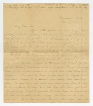 Primary view of object titled '[Letter from Mary Alice Williams to Byrd Moore Williams, Jr., December 2, 1907]'.