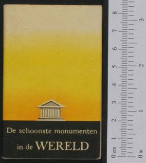 Primary view of object titled 'De schoonste monumenten in de wereld'.