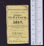 Book: Pocket almanack, for the year of our Lord 1847