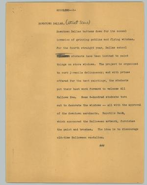 Primary view of object titled '[News Script: Gobblins]'.