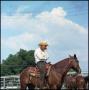 Photograph: [Man riding horseback at Cowtown Posse]