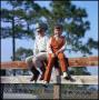 Thumbnail image of item number 1 in: '[Boy and girl sitting on a fence]'.