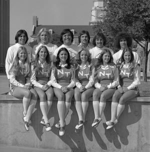 Primary view of object titled '[Group shot of ten NTSU cheerleaders, 8]'.