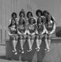 Photograph: [Group shot of ten NTSU cheerleaders, 3]