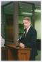 Primary view of [Alfred Hurley at Owsley Foyer Dedication]