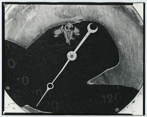 Primary view of object titled '[Photograph of broken clock, 2]'.