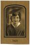 Photograph: [Minnie Flores in graduation gown]
