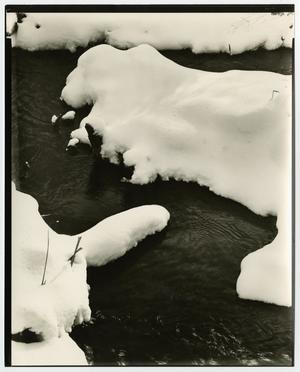 Primary view of object titled '[Photograph of an icy stream]'.