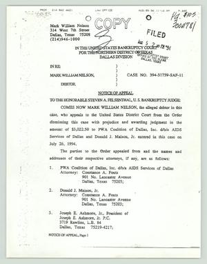 Primary view of object titled '[Legal Documents: Bankruptcy Court]'.