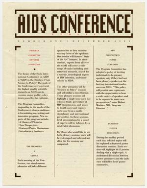 Primary view of object titled '[Newsletter: The AIDS Conference Update]'.