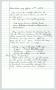 Text: [Copy of handwritten notes: Interview with Alan Ross]