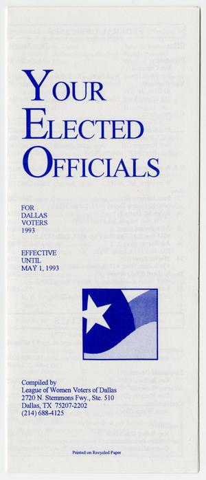 Primary view of object titled '[Brochure: Your Elected Officials]'.