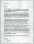 Letter: [Letter from Don Baker to friend about the KERA documentary on the Da…