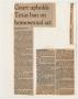 Thumbnail image of item number 1 in: '[Dallas Morning News clipping: Court upholds Texas ban on homosexual act]'.