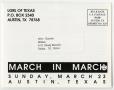 Pamphlet: [Invitational pamphlet for the March in March sponsored by the Lesbia…