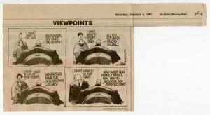 Primary view of object titled '[Political cartoon from The Dallas Morning news pertaining to AIDS and the government]'.