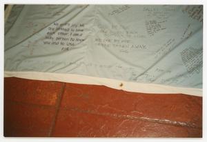 Primary view of object titled '[AIDS Memorial Quilt On Display at Names Project Tour]'.