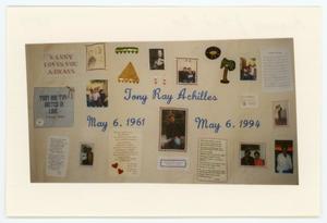 Primary view of object titled '[AIDS Memorial Quilt Panel for Tony Ray Achilles]'.