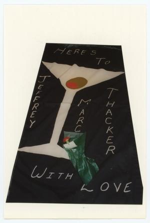 Primary view of object titled '[AIDS Memorial Quilt Panel for Jeffrey Marc Thacker]'.
