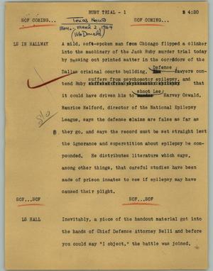Primary view of object titled '[News Script: Ruby trial]'.