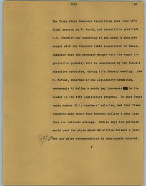 Primary view of object titled '[News Script: TSTA]'.