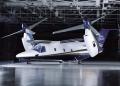 Photograph: [Bell Helicopters' civilian Tiltrotor BA609 in blue]