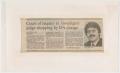 Primary view of [Newspaper Clipping: Court of inquiry to investigate judge shopping by DA charge]