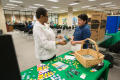 Photograph: [UNT Pride Alliance table in the Willis Library, 3]