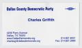 Primary view of [Charles Griffith Business Card]
