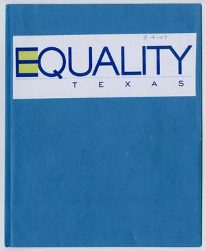 Primary view of object titled '[Equality Texas Folder]'.