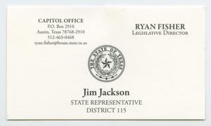 Primary view of [Ryan Fisher and Jim Jackson Business Card]