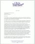 Primary view of [Letter from Chris Turner]