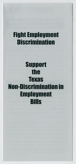 Primary view of object titled 'Fight Employment Discrimination'.