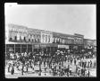 Photograph: [A funeral in the Denton square]
