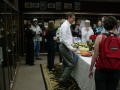 Photograph: [Party Guests Around Buffet at New Faculty Reception, 2]